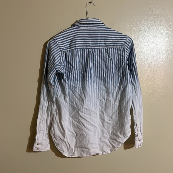 Mossimo Supply Co. blue ombré Boyfriend fit button up - Picture 6 of 6